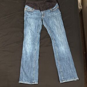 Chip & Pepper Light Blue Straight Leg  Maternity Jeans